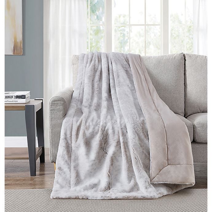 Palomino Faux Fur Throw Blanket