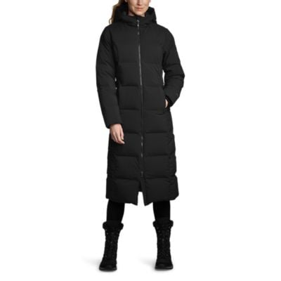 Eddie Bauer Glacier Peak Seamless Stretch Down Duffle Coat