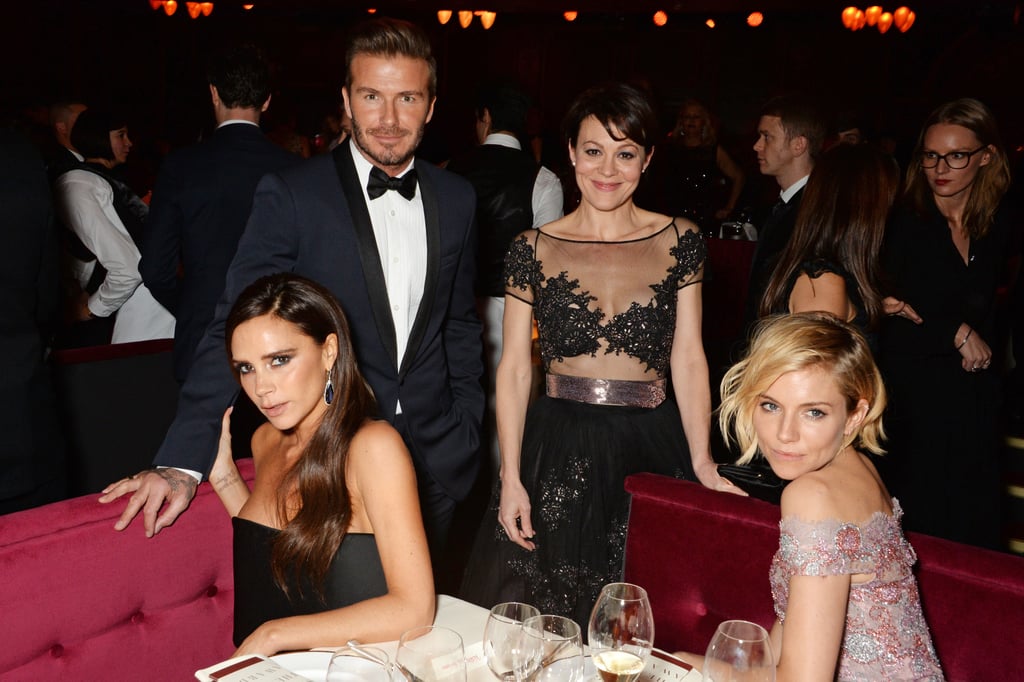 The couple mingled with Sienna Miller and Helen McCrory.