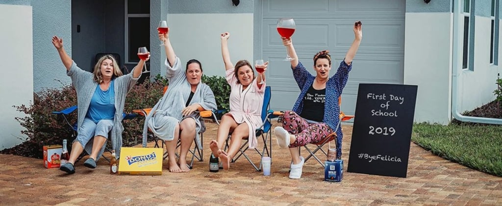 Moms' Funny Back-to-School Photo