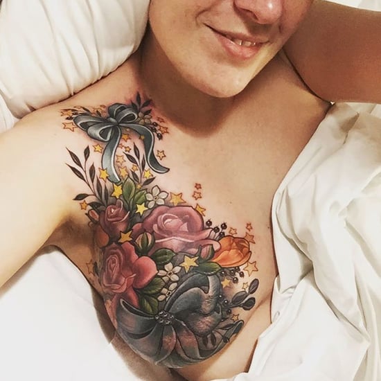 Pictures of Beautiful Floral Mastectomy Tattoo