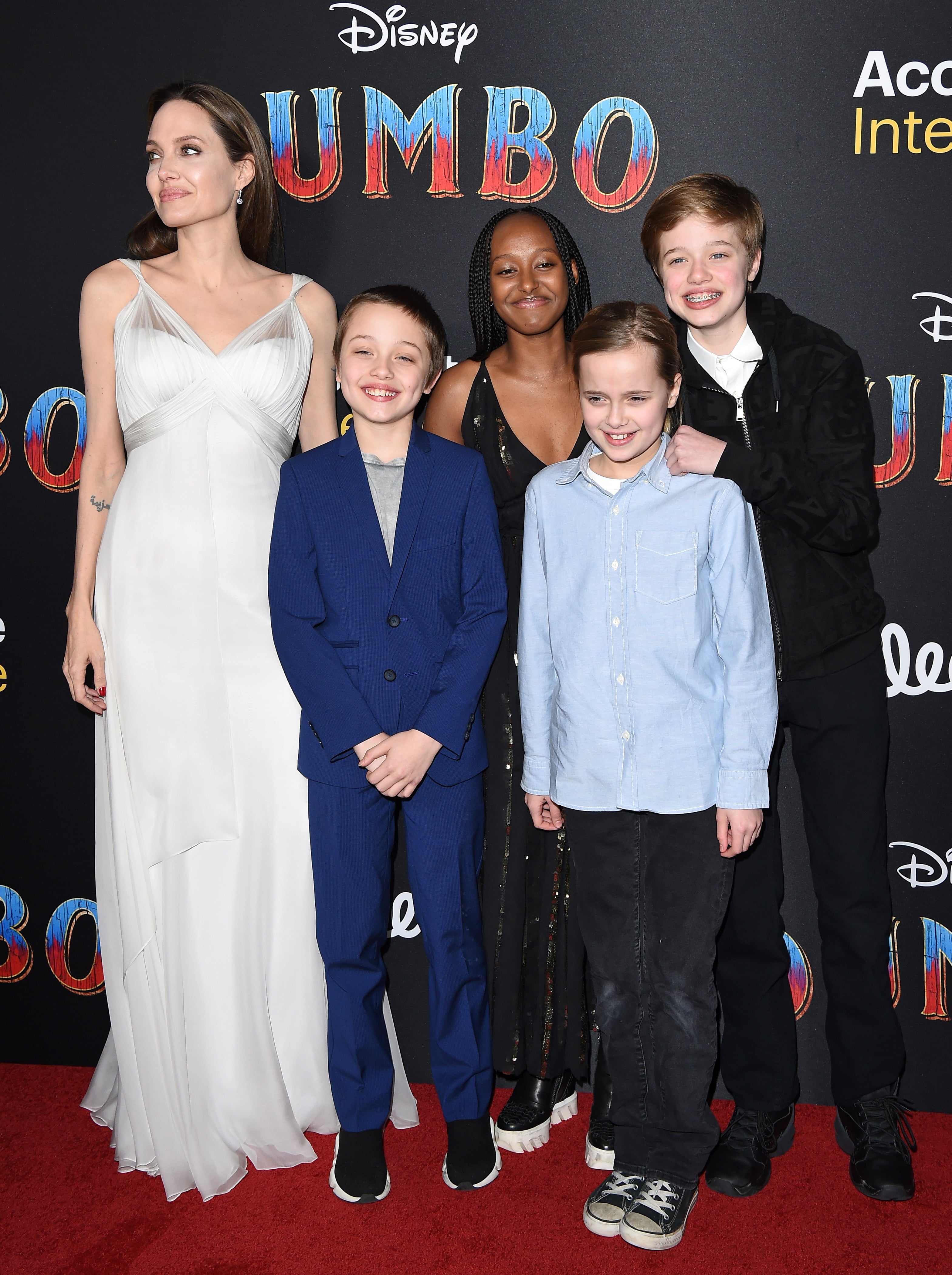 Angelina Jolie's Kids - Angelina Jolie And Brad Pitt's Kids On Red