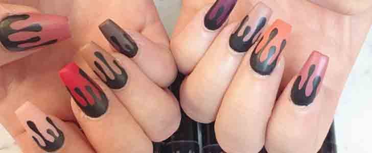 Kylie Lip Kit Nail Art