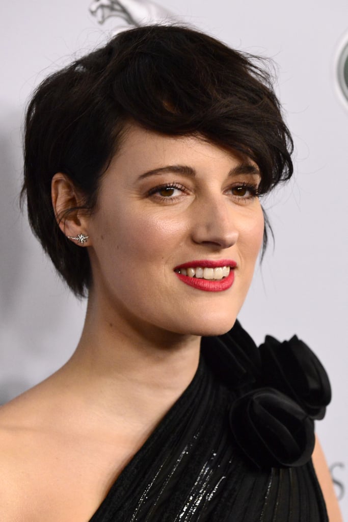 Phoebe Waller-Bridge Edgy Black Pixie Cut Photos