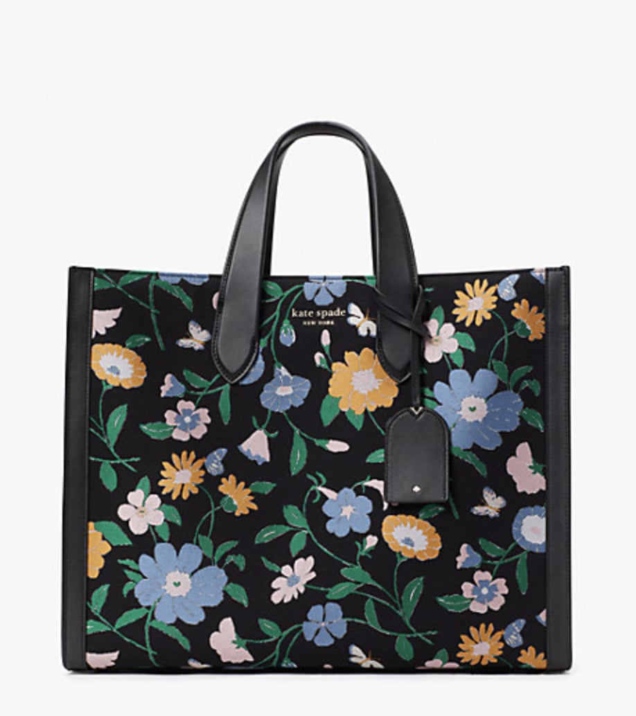 Plenty of Space: Kate Spade New York Manhattan Floral Jacquard Large Tote |  The 15 Prettiest Spring Handbags to Shop From Kate Spade's Sale | POPSUGAR  Fashion Photo 15