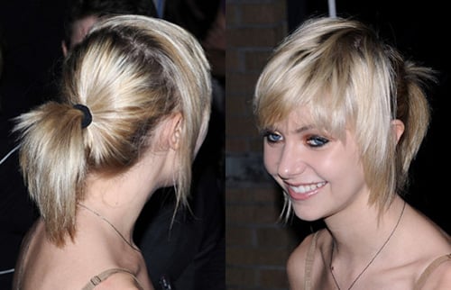 Photo Of Gossip Girl Actress Taylor Momsen With Messy Shiny Pony Tail Hair Trend Love Or Hate Popsugar Beauty Uk