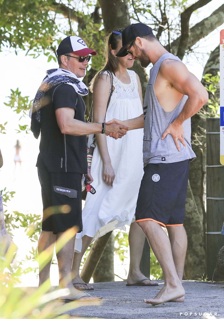 Chris Hemsworth and Matt Damon in Australia April 2017