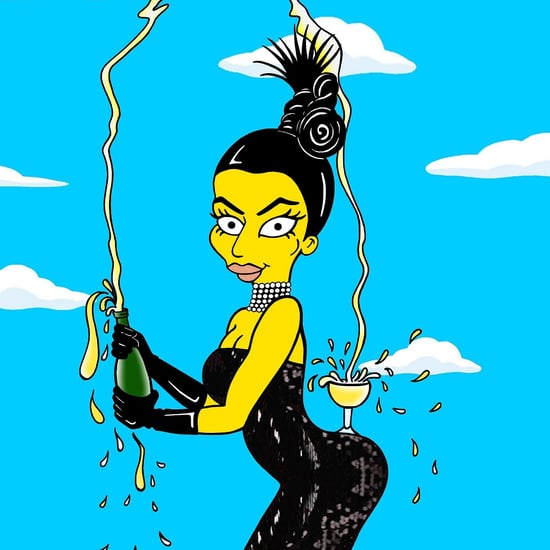Kim Kardashian as a Simpsons Character