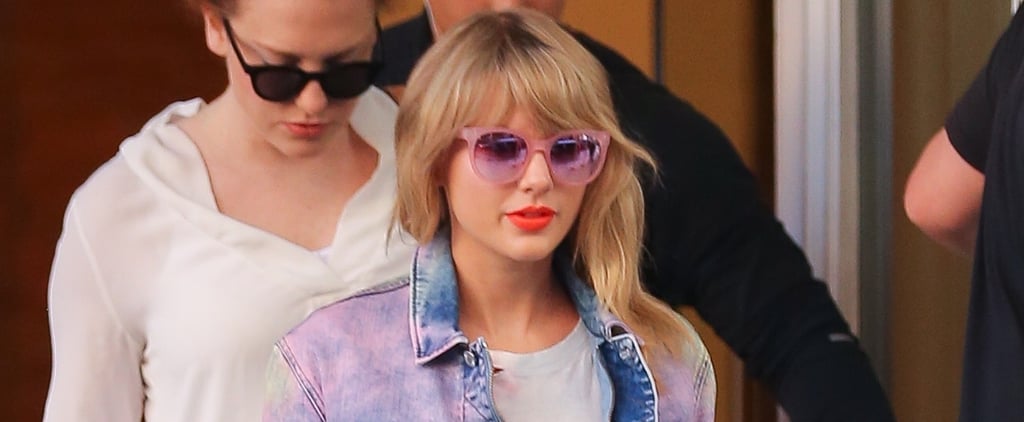Taylor Swift Wears Tie-Dye Denim Jacket April 2019