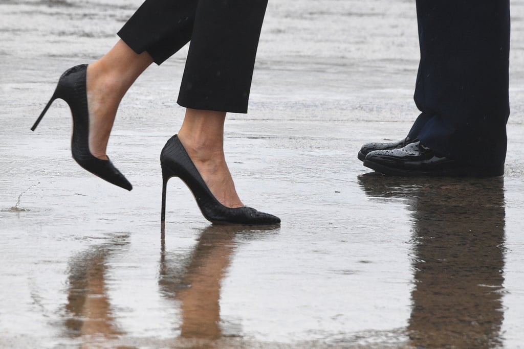 Melania Trump Wears Heels to Texas For Hurricane Harvey