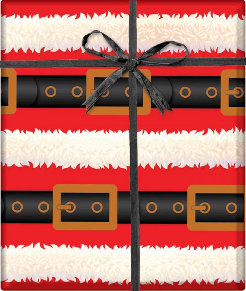 Santa's Belt Holiday Gift Wrapping Paper Best Wrapping Paper From