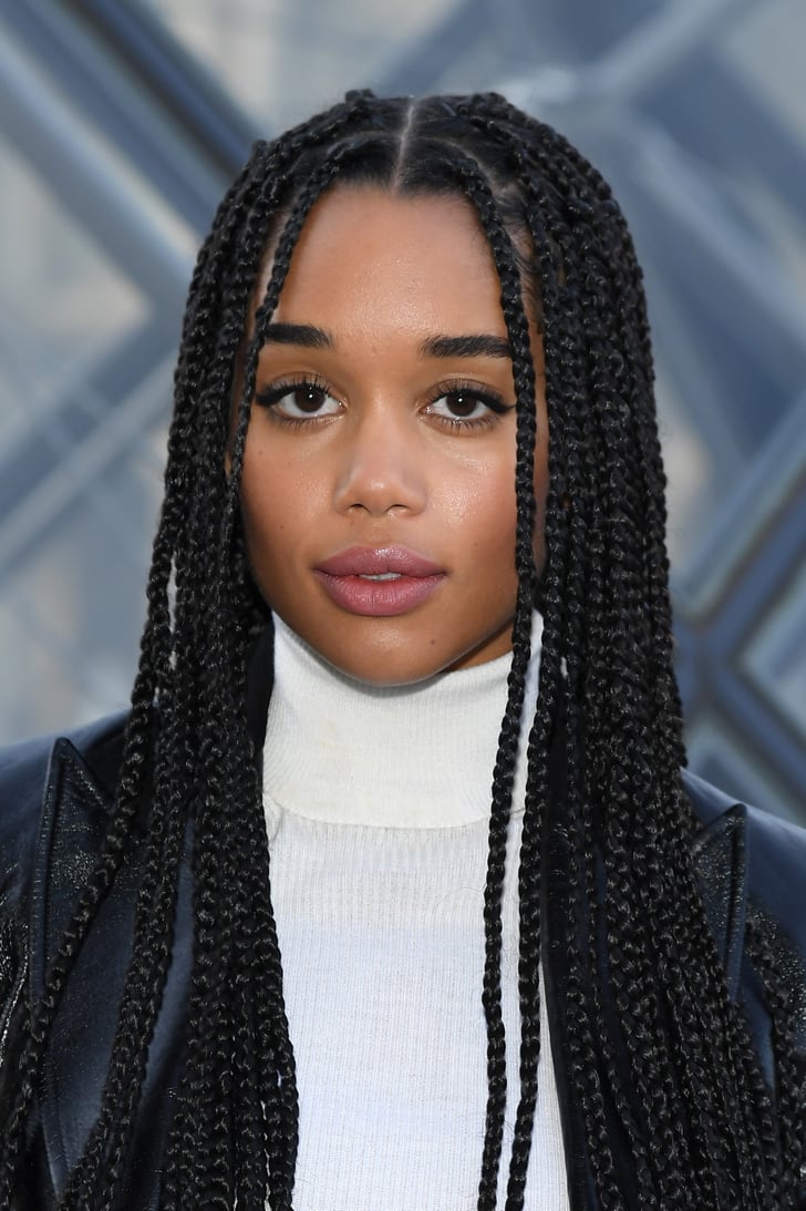 Laura Harrier In Long Knotless Box Braids Colour 1b 15 Protective