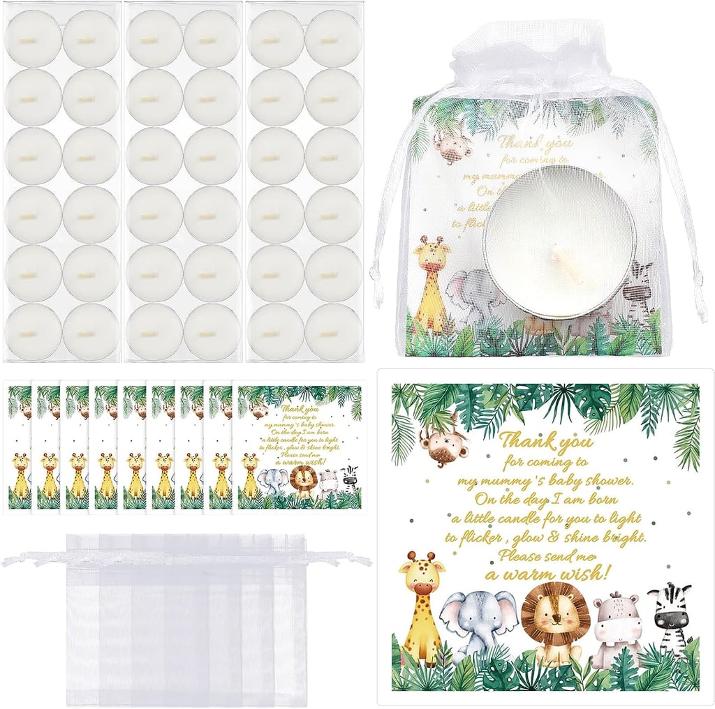 Bright Baby Shower Favor: Tea Light Candles
