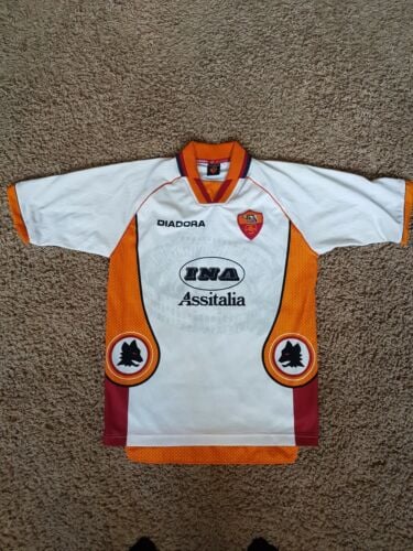 Roma 1997-1998 Away Diadora Football Shirt Soccer Jersey