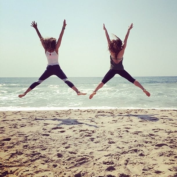 SJP got in a beach workout with her trainer. | Celebrity ... - 610 x 610 jpeg 88kB