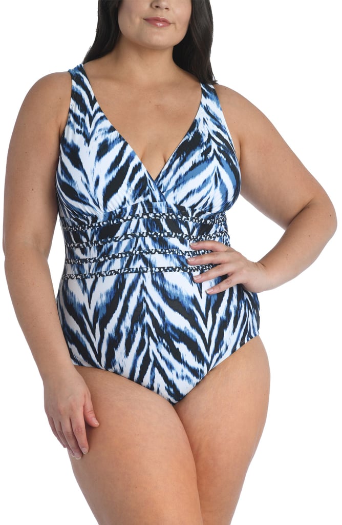 La Blanca Animal Instinct Cross Back One-Piece Swimsuit