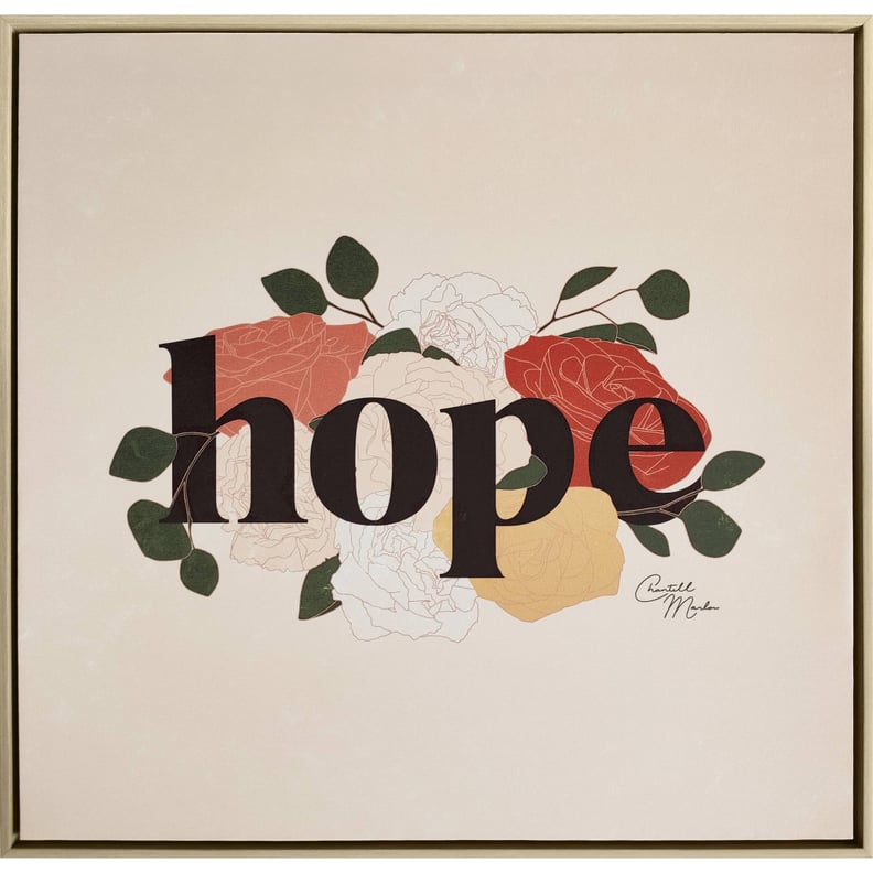 Something Uplifting: Chantell Marlow Hope Framed Canvas Wall Art - 24" x 24"