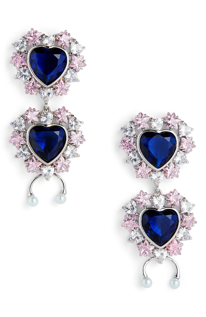 Jiwinaia Studded Heart Earrings