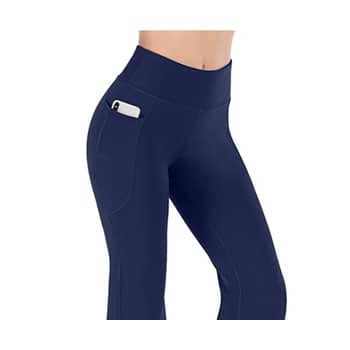 Heathyoga Women's Yoga Pants Bootcut with Medium, Black Sweatpants