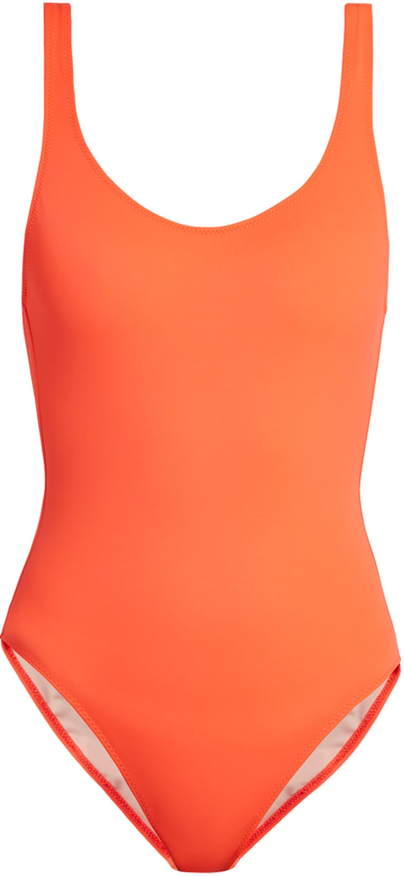 Emma Roberts Orange Adriana Degreas Swimsuit | POPSUGAR Fashion