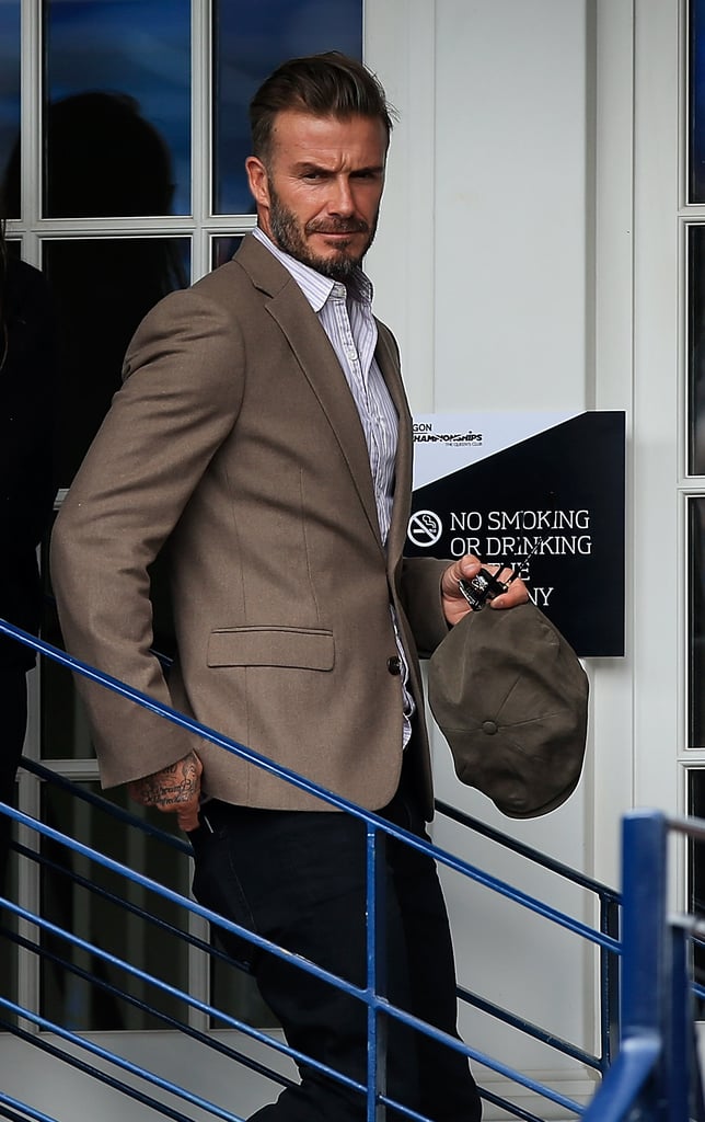 David and Romeo Beckham at Aegon Championships 2016