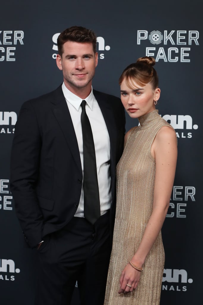 Liam Hemsworth and Gabriella Brooks at the "Poker Face" Premiere