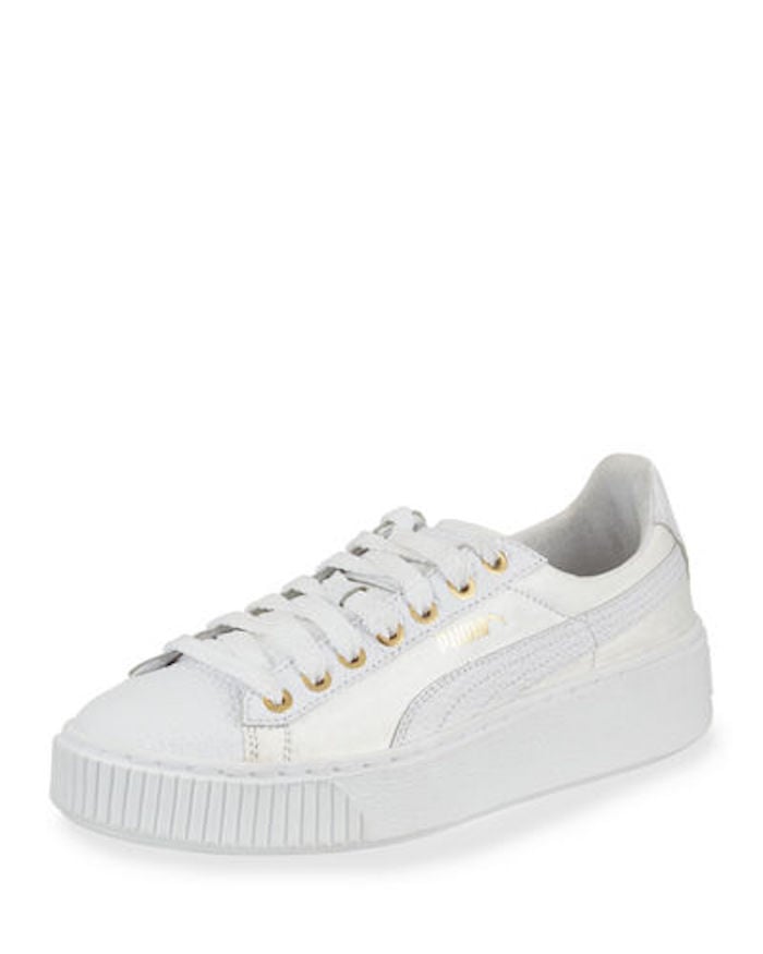 These Puma Basket Pearlized Leather Low-Top Sneakers ($110) will soon become your go-to style.