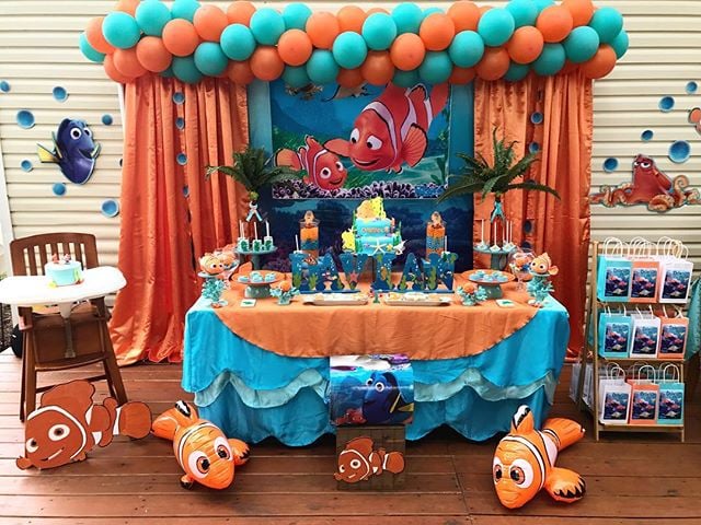 Finding Nemo Party | Disney First Birthday Party Ideas | POPSUGAR ...