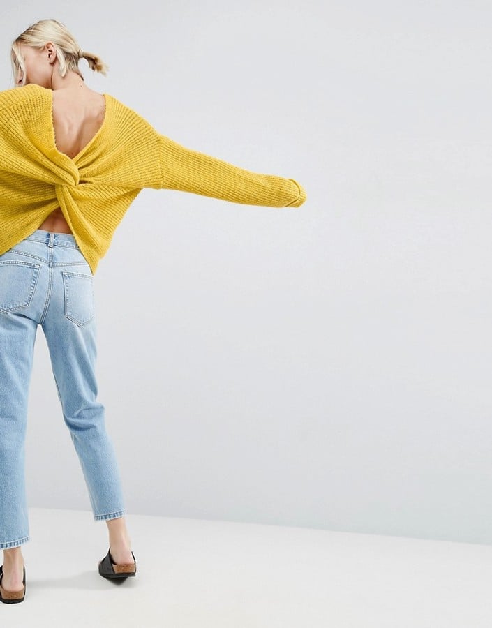 ASOS Chunky Twist-Back Sweater