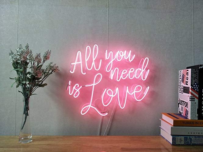 All You Need Is Love Neon Wedding Sign