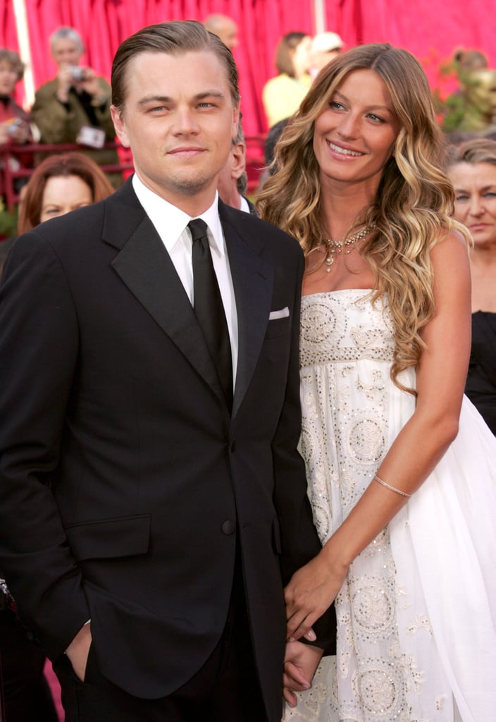 Remember that one time Leonardo DiCaprio brought a girlfriend as his date to the Oscars? Yeah, we almost didn't either. But it really happened! The Hollywood heartthrob was dating supermodel Gisele Bündchen when he received a best actor nomination for his role in The Aviator back in 2005. Instead of bringing his mum, Irmelin (or his BFF Kate Winslet) as he normally does, Gisele was his date. Dressed in a white strapless Dior gown, Gisele was all smiles as she practically floated down the red carpet on Leo's arm. Unfortunately, Leo went home without an award that night — as we all know, he didn't end up winning his first Oscar until 2016.

    Related:

            
            
                                    
                            

            Leonardo DiCaprio Speaking Italian to the Pope Will Do Ungodly Things to Your Body
        
    
Leo and Gisele dated on and off between 1999 and 2005, and while their split was reportedly amicable, Gisele was the one who called it quits. "We know what we had. We were very young, and we grew together in a lot of ways," she said in a 2009 Vanity Fair interview. "We were just not meant to be boyfriend and girlfriend, but I respect him enormously, and I wish him nothing but the best." To this day, Gisele is the only girlfriend Leo has ever brought as an award show date. Keep reading to relive the historic moment.