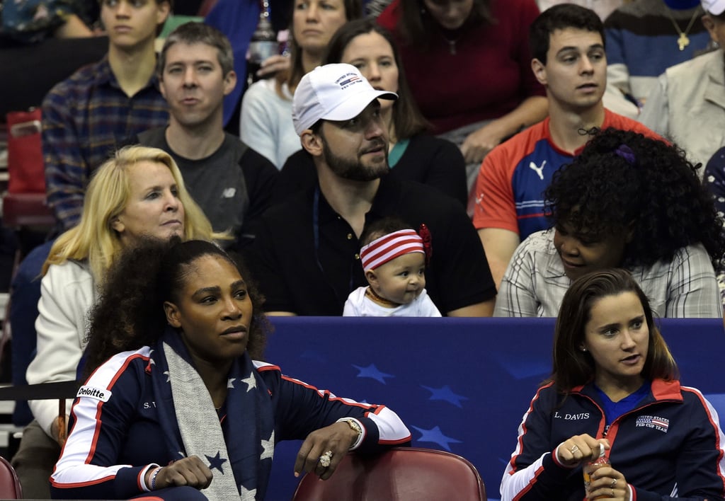 Serena Williams and Daughter Alexis at the 2018 Fed Cup