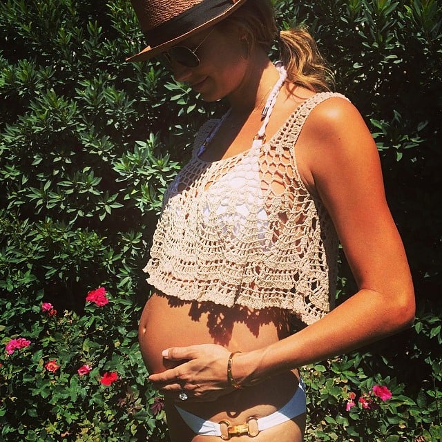 Stacy Keibler showed off her baby bump.
Source: Instagram user stacykeibler