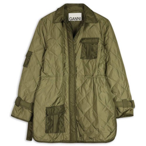 Ganni Quilted Ripstop Jacket