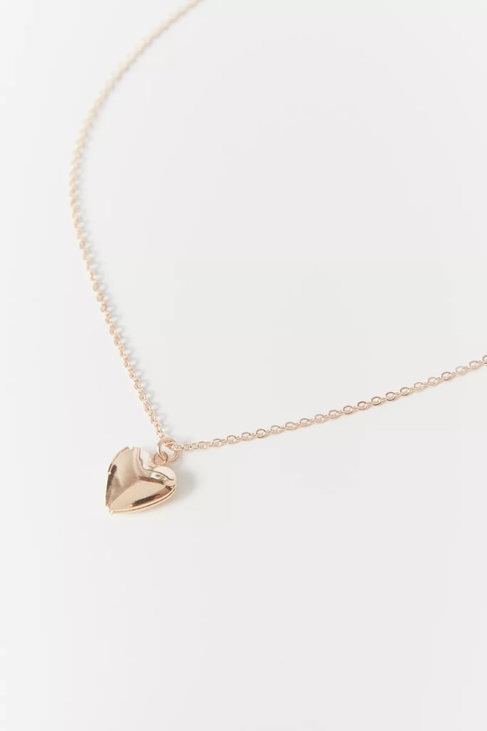 UO Heart Locket Necklace