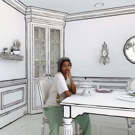 Teyana Taylor's Trippy Black and White Dining Room | Photos