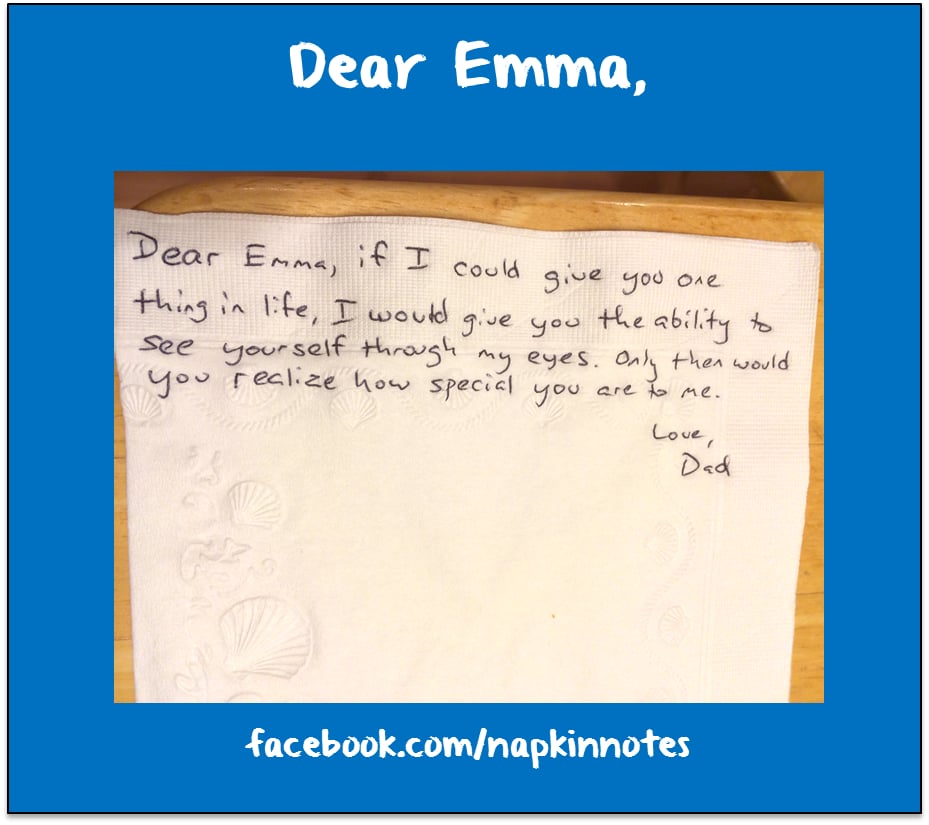 PS: What has her reaction been to all of this? Especially now that it's gone from being a private thing between the two of you to something that's sort of in the public eye.
GC: I think both of our reactions are literally, "What?!" I still look at myself as the dad who's just writing notes and the dad who has to do household chores and pick up dog poop in the backyard. We're just this average family, and yet we have people coming up to us saying, "You're an inspiration." We had a book signing recently and people asked Emma to sign the book, as well. We're just not used to that type of attention or treatment, so every day brings new surprises to us.