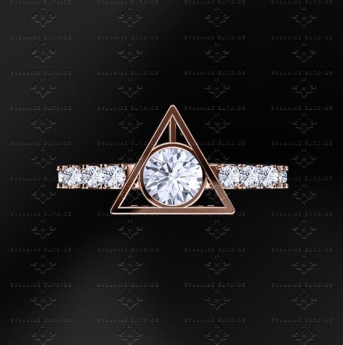 Sapphire Studios "Mystic" 0.70ct Natural Diamond Rose Gold Ring