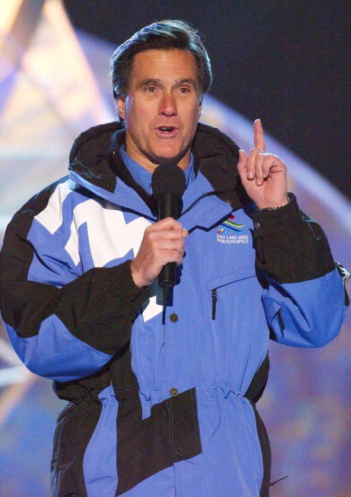 Also present? The 2002 Games chief executive: Mitt Romney.