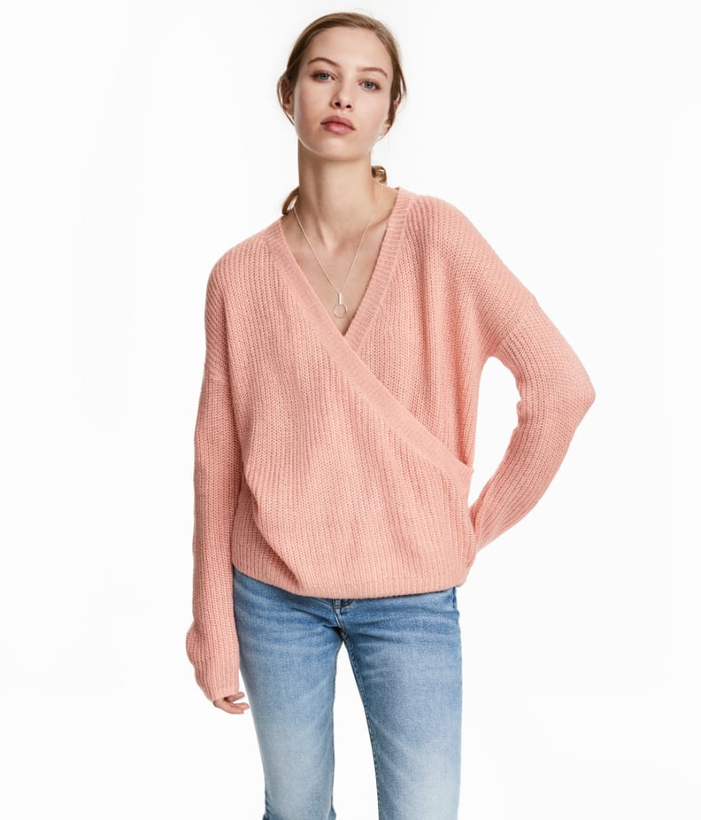 H&M Knit Wrapover Sweater