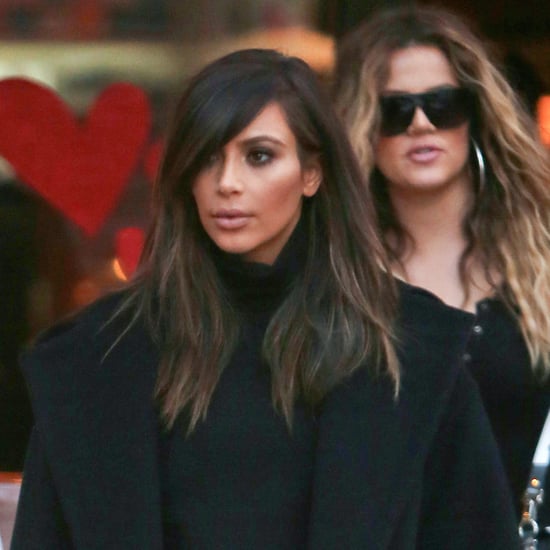 Kim Kardashian Showing Her Stomach in LA