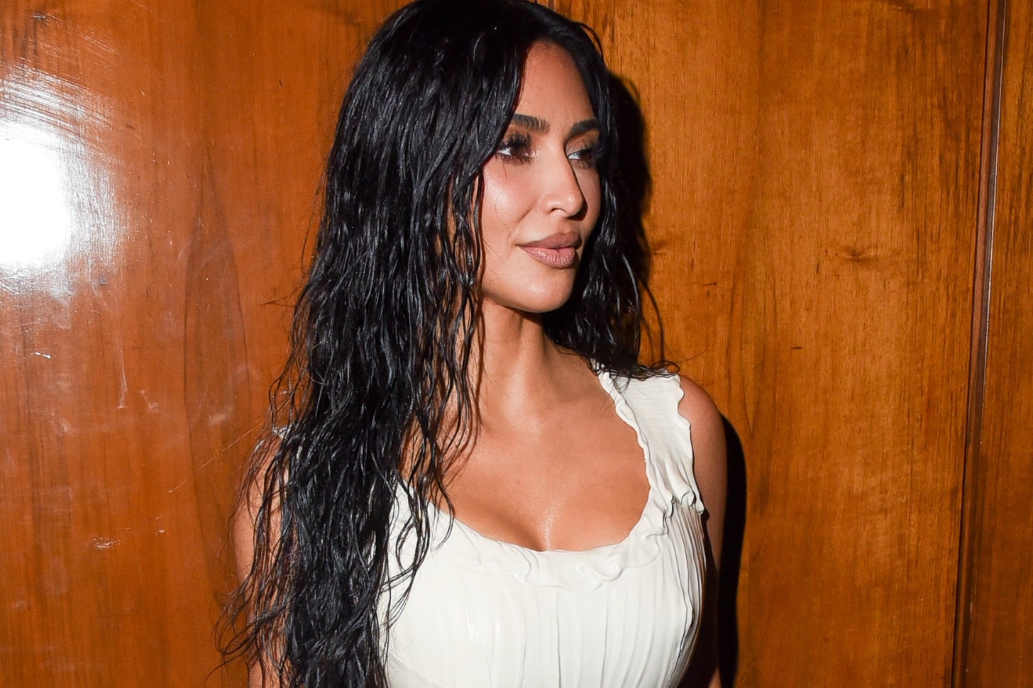Kim Kardashian Dollop Bangs