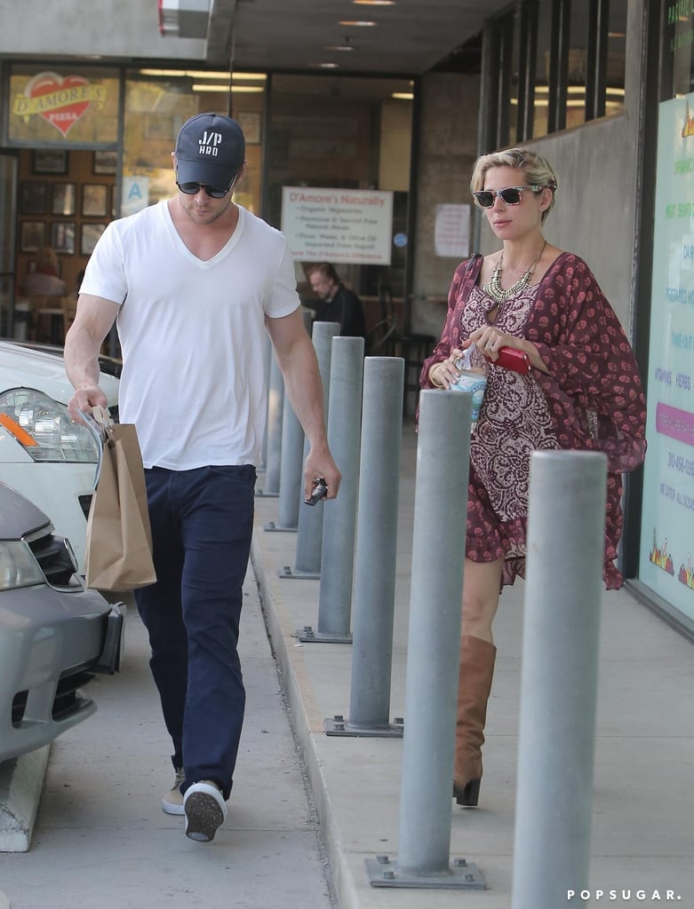 Chris Hemsworth and Elsa Pataky grabbed lunch in LA on Thursday.