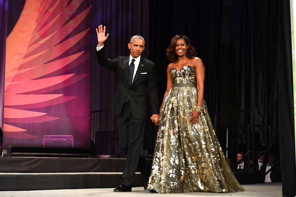 Barack and Michelle Obama at Black Caucus Awards Dinner 2016