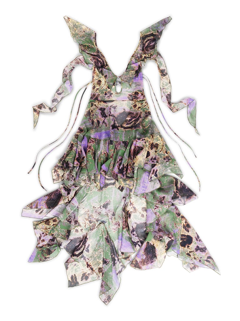 KNWLS Exa Dress Waxed Floral