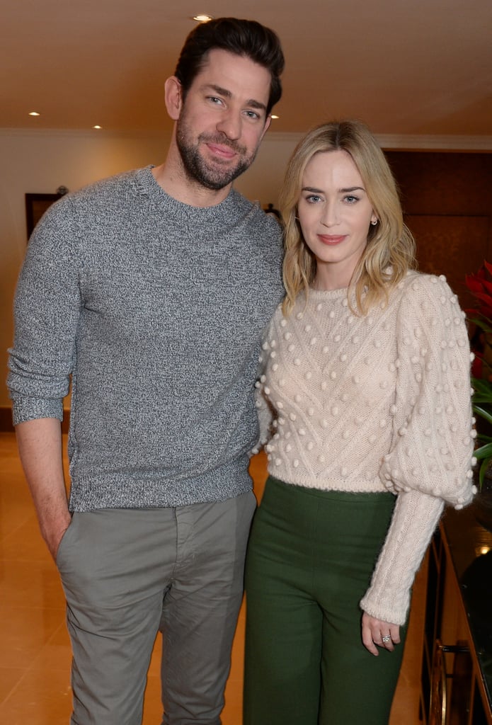 Emily Blunt and John Krasinski at A Quiet Place Screening