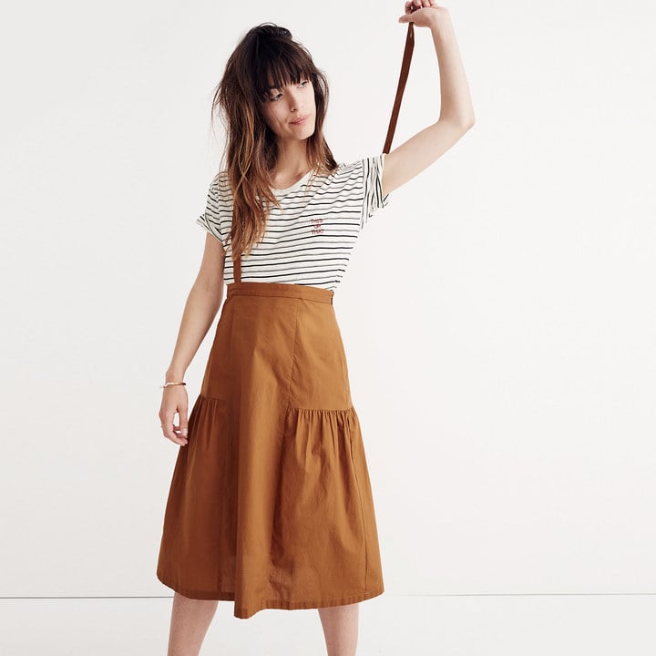 Madewell Suspender Midi Skirt