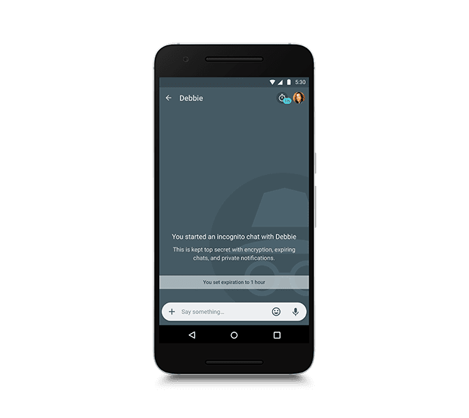 Make any conversation secure and private.