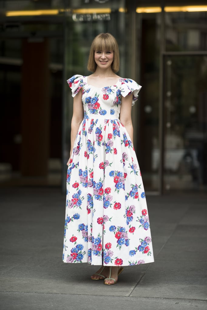 If you find a print you love, go big. This retro-feeling maxi dress had bold shoulders to boot.
Source: Le 21ème | Adam Katz Sinding