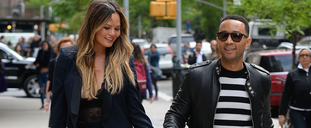 Chrissy Teigen John Legend Hold Hands in NYC May 2016